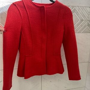 Zara Peplum Orange Women's Jacket